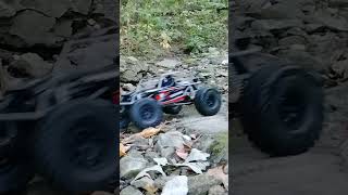 Vanquish H10 Optic Trail running stream rc fun trailrig adventure sun countrymusic [upl. by Etterraj]