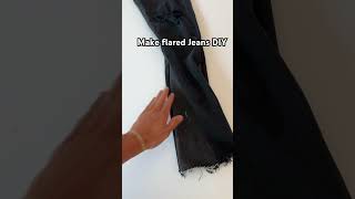 DIY flared jeans from skinny jeans clothing diy sewing [upl. by Alraep]