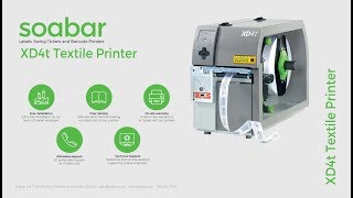 Soabar XD4T double sided care label printer [upl. by Methuselah25]