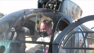 Startup amp Takeoff of an Turbine MD500 Hughes 369C Helicopter [upl. by Haizek]