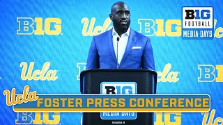 UCLA HC DeShaun Foster Press Conference  2024 B1G Football Media Days [upl. by Islaen]