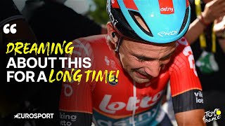 Tour de France 2024 EMOTIONAL Victor Campenaerts REACTS after Stage 18 🇫🇷 [upl. by Aliban]