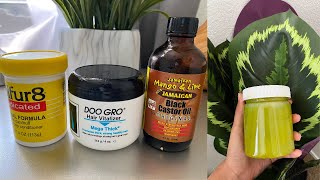 30 day hair growth challenge using Doo Gro Sulfur 8 and Black Castro oil  Healthy Hair [upl. by Lotti]