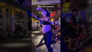 Doing Gym Workouts at my 38th week of pregnancy shorts [upl. by Lladnar609]