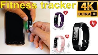 Review and how to set up a generic fitness tracker with VeryFitPro app  Amazon [upl. by Saphra17]