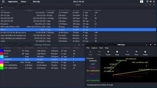 Tutorial Etherape Network Monitoring Tools  Kali Linux [upl. by Atteuqnas]