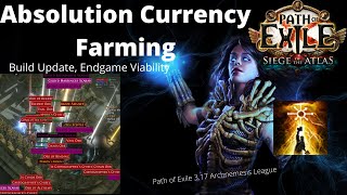 SO MUCH LOOT  Absolution Necromancer Currency Farming in Path of Exile 317 Archnemesis League [upl. by Annaiviv457]