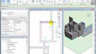 Revit Architecture  Modeling Exterior and Interior Walls  Lesson 1 [upl. by Bertina]