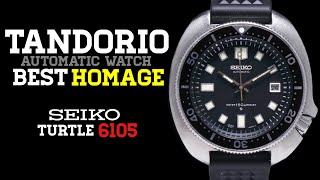 Seiko Turtle 6105 Homage Tandorio Automatic Watch Movement NH35 [upl. by Kunz]