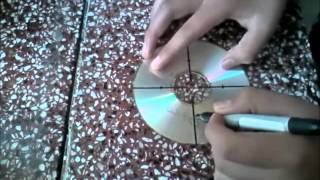 Como hacer shuriken con un CD [upl. by Gruchot]