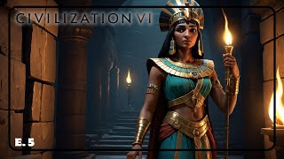 Me SALVO de la OSCURIDAD TOTAL en CIVILIZATION 6 con CLEOPATRA  Gameplay Español e5 [upl. by Acinehs122]