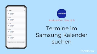 Termine im Samsung Kalender suchen  Samsung Android 14  One UI 6 [upl. by Arot]