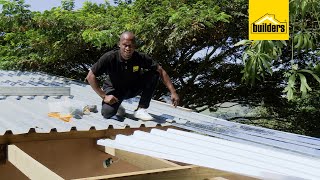 How To Install IBR Galvanised amp Polycarbonate Roof Sheeting [upl. by Neelyar]