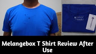 Melangebox Royal Blue T Shirt Review After Wash  Melangebox Royal Blue T Shirt Review After Use [upl. by Atneciv]