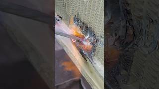 Radiator tube weldingyoutubeviralvideo viralshorts youtubeshorts radiator carradiatorshorts [upl. by Adok]