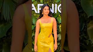 1080p Pooja Hegde Hot Yellow Dress Vertical Edit trending pooja hegde Hot 60fps [upl. by Illek]