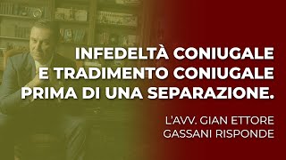 Infedeltà coniugale e tradimento coniugale prima di una separazione [upl. by Thomasine]