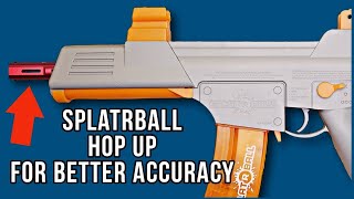 How to add a HOP UP MOD to Splatrball SRB400 Gel Blaster to improve accuracy  SplatRBall Upgrade [upl. by Rand]