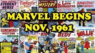 Marvel Comics November 1961  the COMPLETE History of the Marvel Universe part 1 [upl. by Renick897]