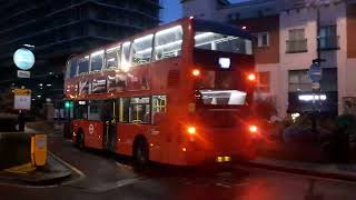 2510 YY64TZK on the Bus Route N109 arriving into Croydon Town Centre on its last trip of the night [upl. by Araminta30]