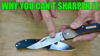 KNIFE SHARPENING TIPS  2 reasons why you cant get your knife sharp [upl. by Philpot180]