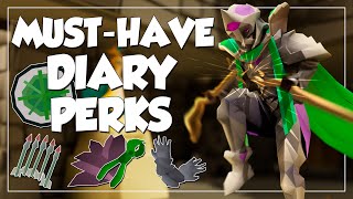 The BEST Diary Perks Your OSRS Account Needs [upl. by Meredi343]