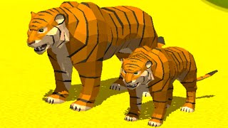 Симулятор тигра 3D 1 Кид встретил тигрицу и завел маленького тигренка в Tiger Simulator на пурумчат [upl. by Riordan]