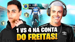 ENTREI NA CONTA DO FREITAS E JOGUEI UM SOLO VS SQUAD INSANO  FREE FIRE [upl. by Junji]