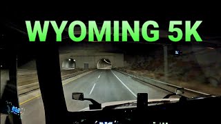 pov truck driving USA 5K Wyoming I80 truck [upl. by Dlabihcra]