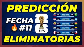 Análisis y Predicción Fecha 11 Eliminatorias Sudamericanas Mundial 2026 [upl. by Strickman132]