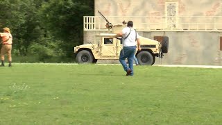 Army Reserves under go convoy operations training [upl. by Aliuqat]