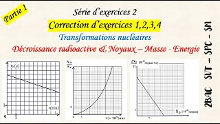 Série dexercices 2 Correction dex 1234 des transformations nucléaires 2BAC SVT  SPC  SM [upl. by Annekam]