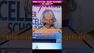 APJ Abdul Kalam Azads speech  motivational speech  Major strength of Indiaapjabdulkalam english [upl. by Mary]