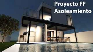 Casa Proyecto FF  Estudio de Asoleamiento  Contrafrente [upl. by Dredi173]