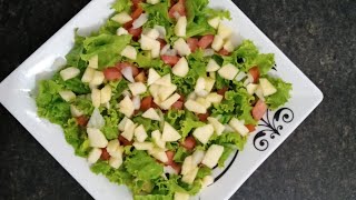 RECEITA DE SALADA VINAGRETE COM MAÇÃ  Dicas e Receitas da Paty [upl. by Elay]