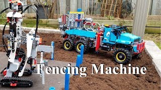 Fencing Machine  Lego Technic 42070 6x6 All Terrain Tow Truck [upl. by Dnomrej722]