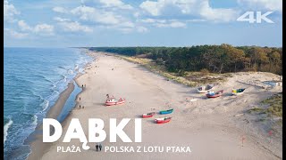 DĄBKI plaża z drona Polska z lotu ptaka polskie plaże [upl. by Eibocaj]