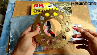 MOTOVLOG 01  RK Chain RK Engine Sprocket and RK Rear Sprocket for Sniper 150155 VVA [upl. by Monson]