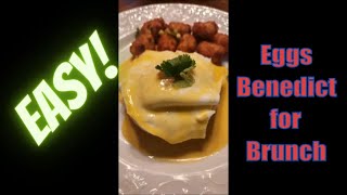 How to Make Eggs Benedict  Easy homemade hollandaise sauce [upl. by Anahsat]