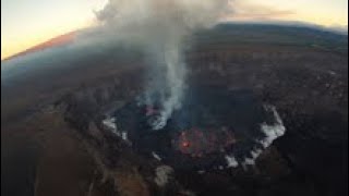 January 17 2023 — Video from Kīlauea summit eruption overflight [upl. by Krasnoff999]