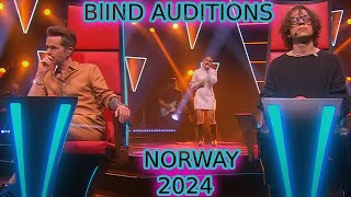 6 AMAZING Blind Auditions  The Voice Norway 2024 [upl. by Bird974]