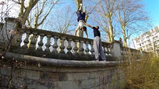 Saïmiri Parkour 09032014  Dijon [upl. by Ynohtnakram961]