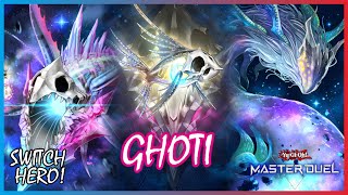 GHOTI NEW SUPPORT POST WINGS OF THE GUARDIAN COMBO RANKED GAMEPLAY YuGiOh Master Duel ghoti [upl. by Idnib]