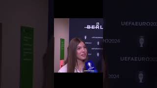 La infanta Sofía en una entrevista en su asistencia a la final de la Eurocopa 2024 [upl. by Luar383]