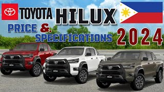 Toyota Hilux Price and Specifications 2024 [upl. by Atnes]