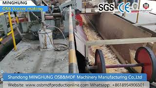 Wood strands Wood shavings making machine for OSB board [upl. by Nileuqay10]