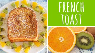 French Toast con marmellata e serviti con spicchi di arancia e kiwi  Ricetta colazione [upl. by Acassej]