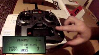 setting up flaperons on your RC plane  spektrum tx [upl. by Trautman]