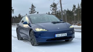 Test av Tesla Model 3 Long Range Highland [upl. by Goeselt927]