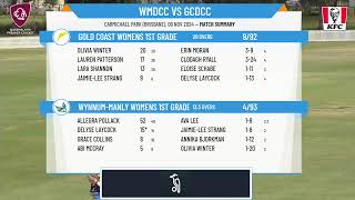 WynnumManly Womens 1st Grade v Gold Coast Womens 1st Grade [upl. by Inoj]